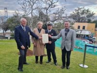Corporación Patrimonio Marítimo de Chile, junto al Museo Marítimo Nacional, realizó ceremonia de colocación de la Primera Piedra del Proyecto “Rescate Patrimonial del Bote Salvavidas Capitán Christiansen”