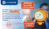 Sistema de Liberación de Contenedores de Ian Taylor en Perú pone a disposición de usuarios el chatbot de Inteligencia Artificial AIAX