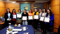 Mujeres destacadas de Fundación Mascarona, lideradas por su presidenta Raquel Meza Labarra fueron distinguidas por la Secretaría Regional Ministerial del Trabajo.