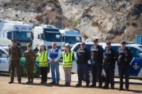 Comunidad Logística de San Antonio y la Delegación Presidencial Provincial efectuaron fiscalización a conductores de camiones en Puerto Panul